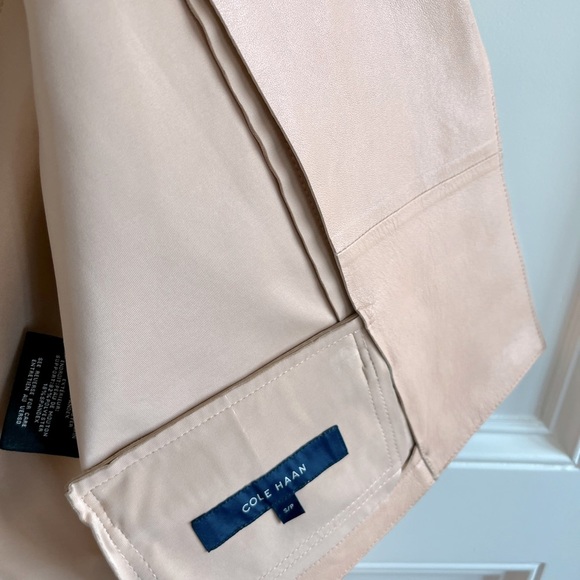 Cole Haan Blush Pink Leather Jacket - Picture 13 of 15